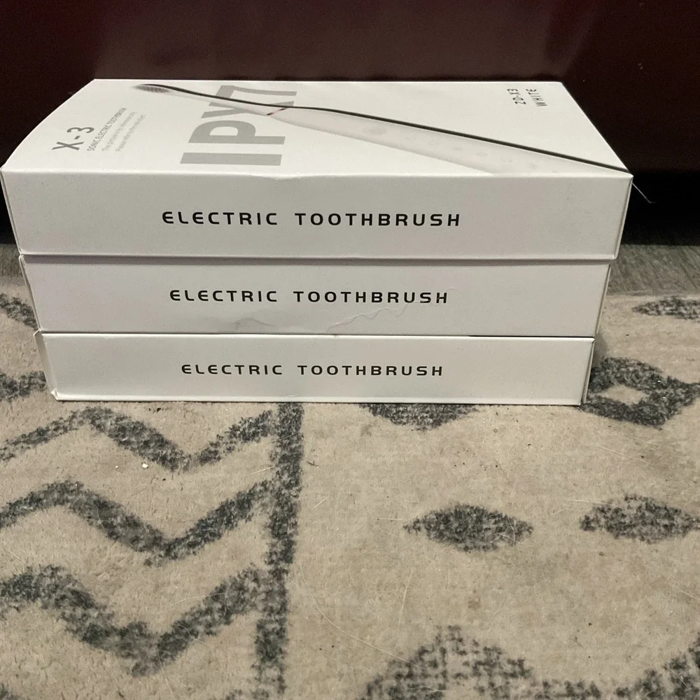 3 Sonic New Rechargeable Electric Toothbrush White,Black &Pink  Same Day Shippin